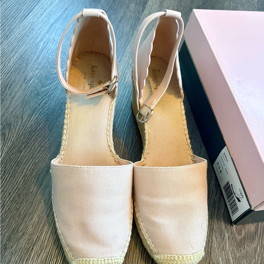 Kate Spade Blush Espadrille Wedges - Picture 8 of 8